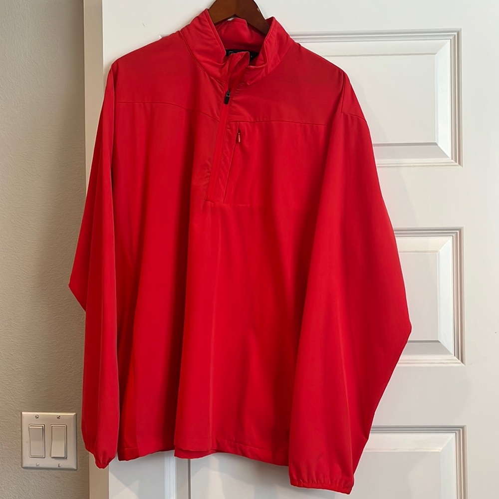 PGA tour golf pull over, half zip with chest pocket- size large
